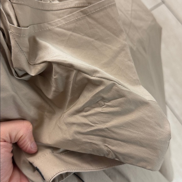 Universal Standard Ambroeus Smocked Tiered Stretch Poplin Dress 2XS Brown - Picture 5 of 5